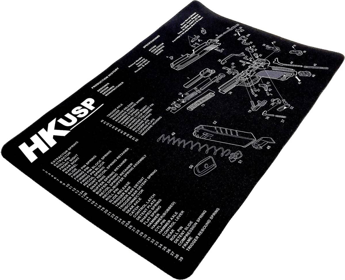 HK USP ChaosAirsoft ガンメンテナンスマット／ガンクリーニングマット [耐油／滑り止め] (HK USP)_5