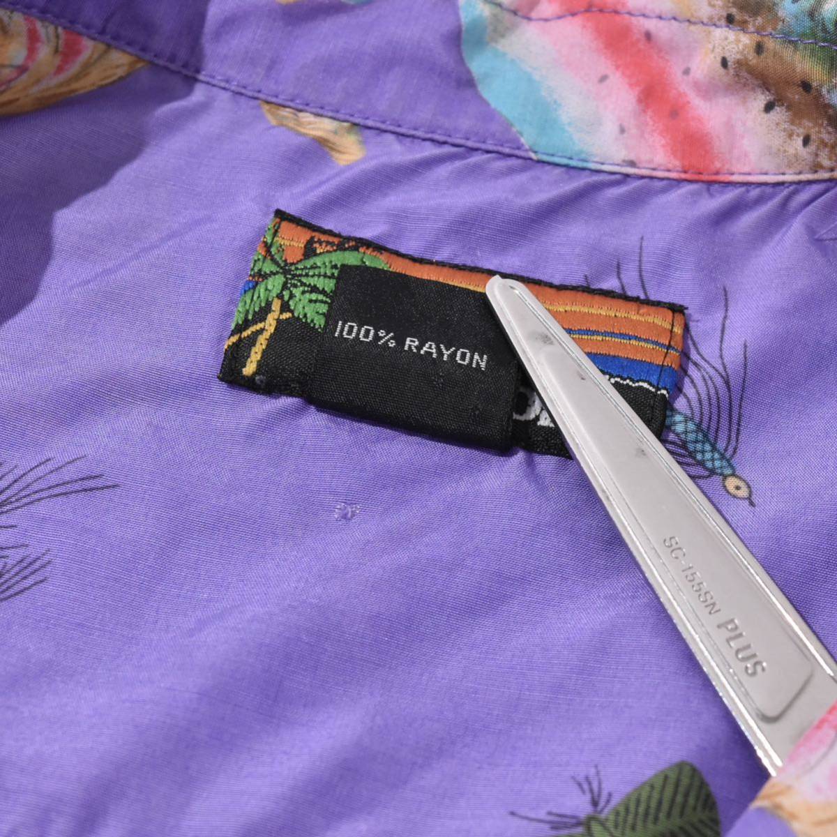 1987年製 80s PATAGONIA PATALOHA TROUT RAYON SHIRTS XL パタゴニア 