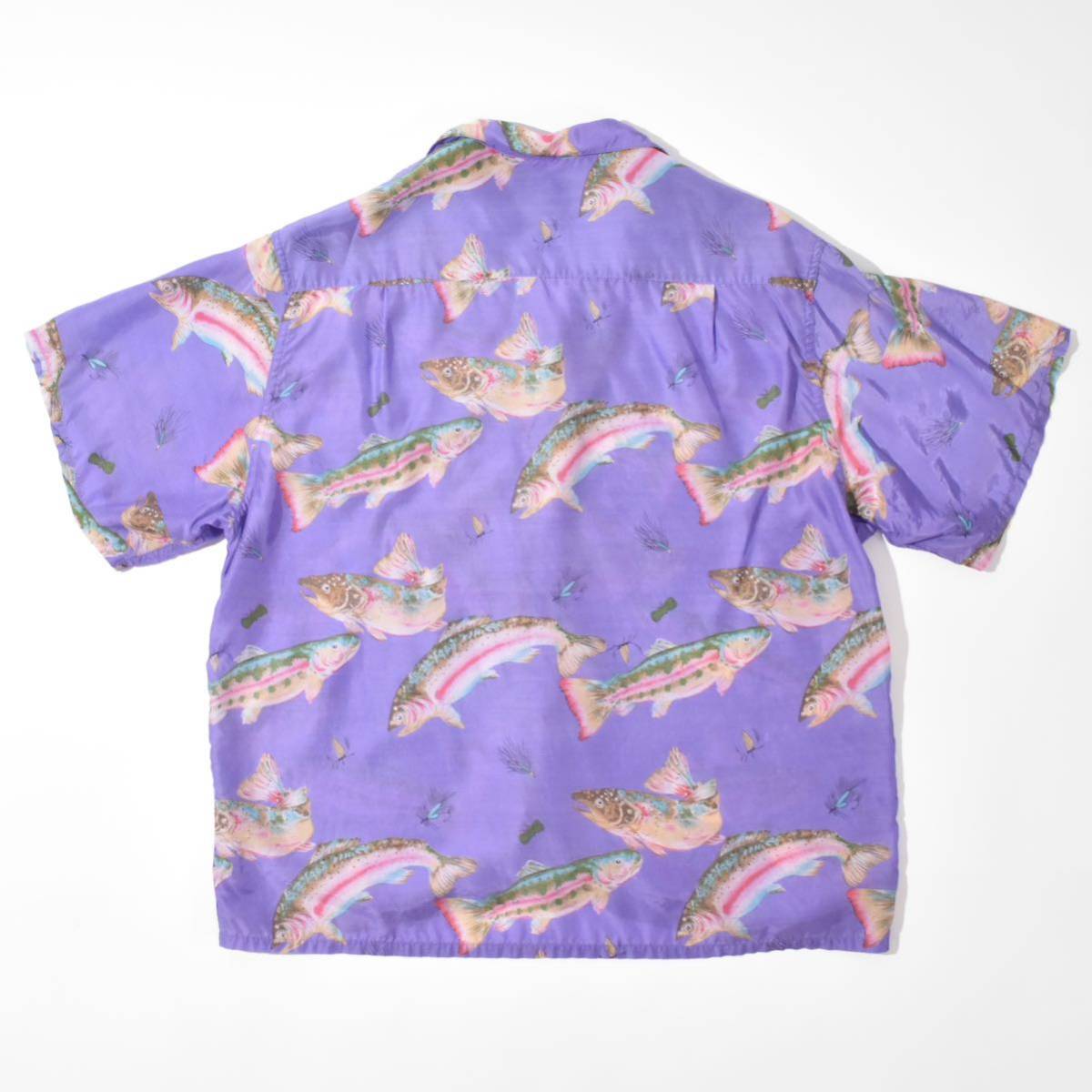 1987年製 80s PATAGONIA PATALOHA TROUT RAYON SHIRTS XL パタゴニア 