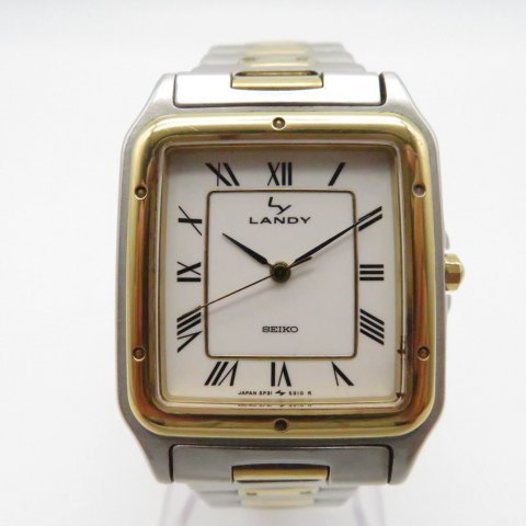 SEIKO セイコー LANDY ランディ 5P31-5200 QZ ローマン スクエア 