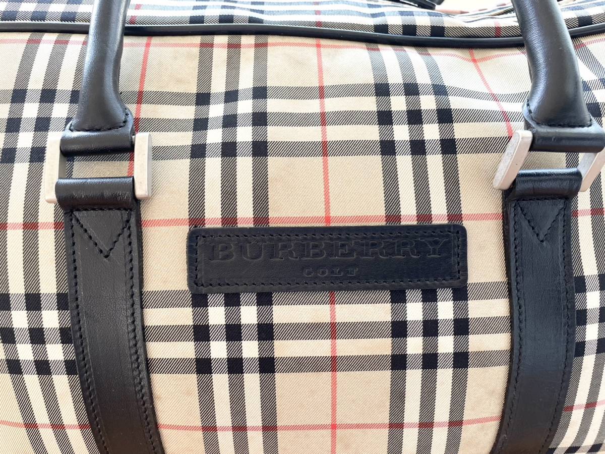 BURBERRY バーバリー ゴルフ ノバチェック 多機能 大型 ボストンバッグ