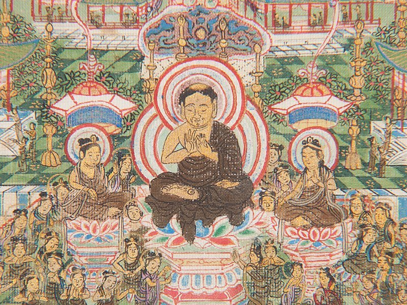 当麻曼荼羅 T*5様 浄土曼荼羅木版観経変相図 仏教美術