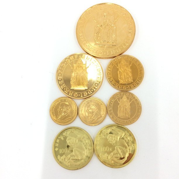 【BHAJ2043】K22 金貨 8枚まとめ クルーガーランド ほか 総重量90.8g