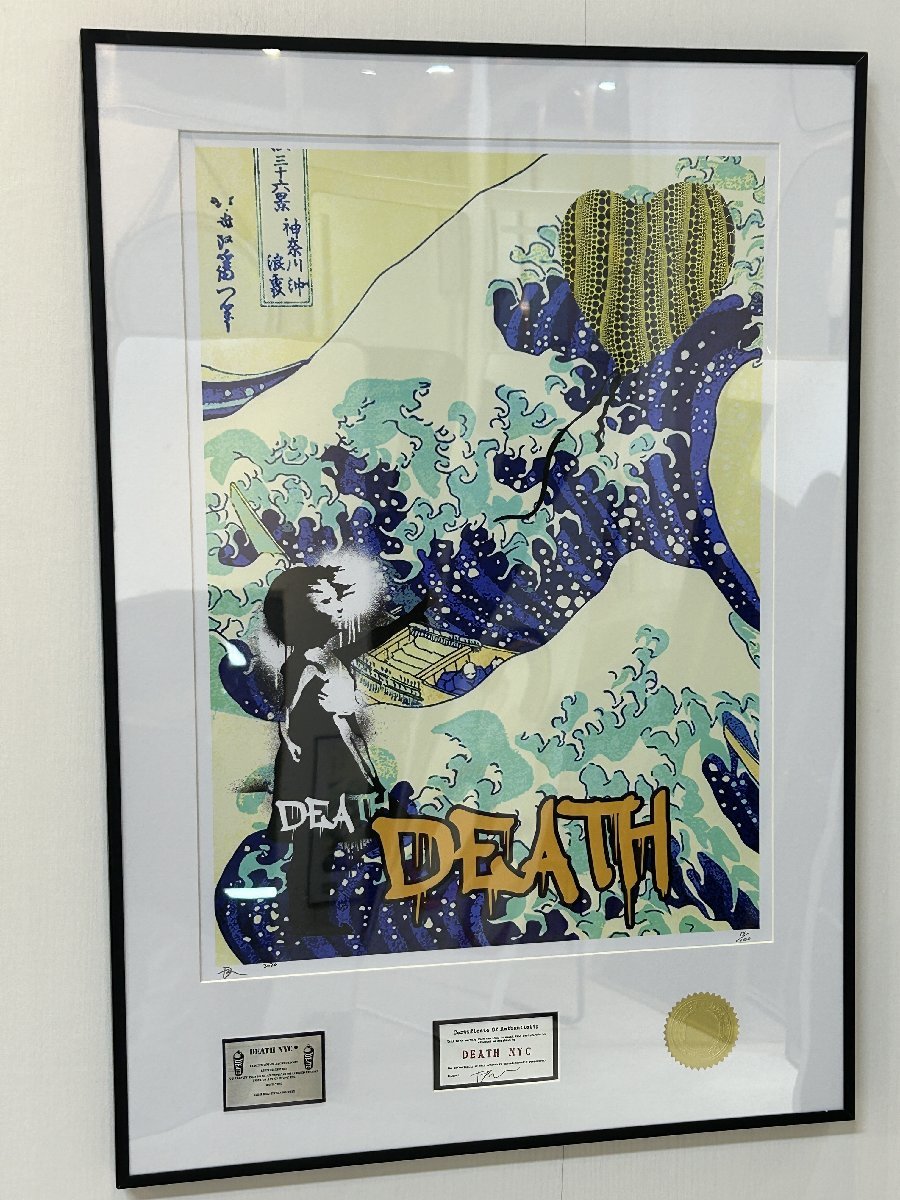 美術品・アンティーク・コレクション 額込 世界限定100枚DEATH NYC