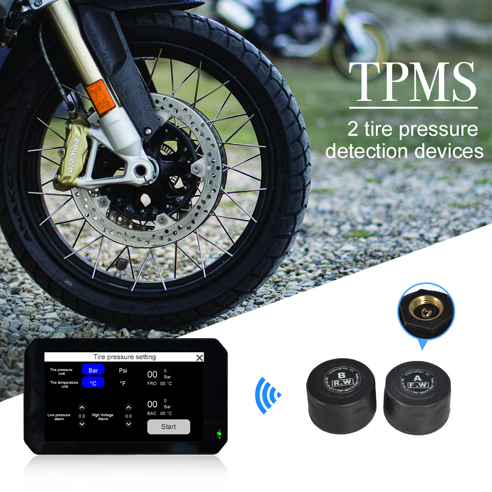 GPS バイク P501-D TMPS付 5インチ 保証24.7末 初不対応 CarPlay ドライブ