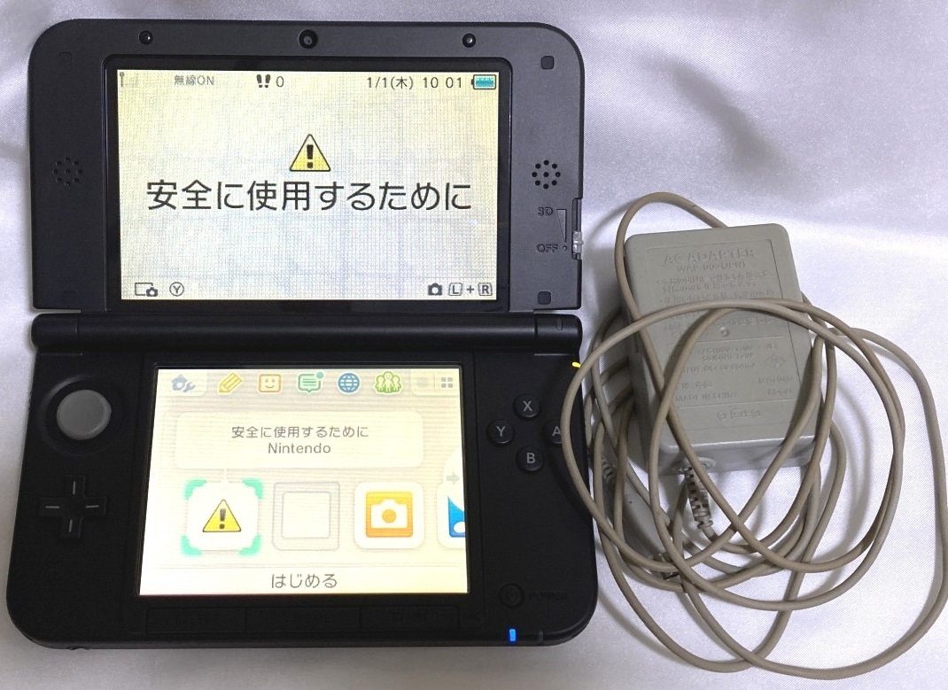 中古 ニンテンドー3DS LL シルバー×ブラック 本体 LL 本体