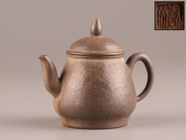 中国古玩 唐物 煎茶道具 朱泥 紫泥 紫砂壷 茶壷 急須 在