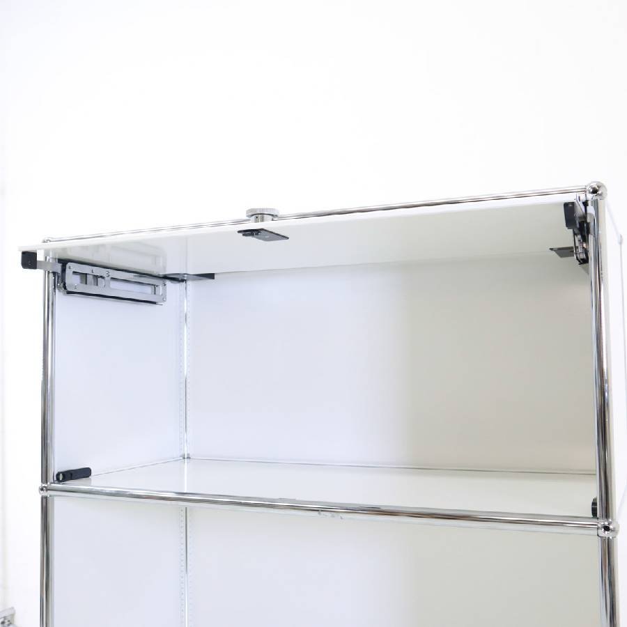 USMハラー 3段 オープンキャビネット シェルフ ピュアホワイト