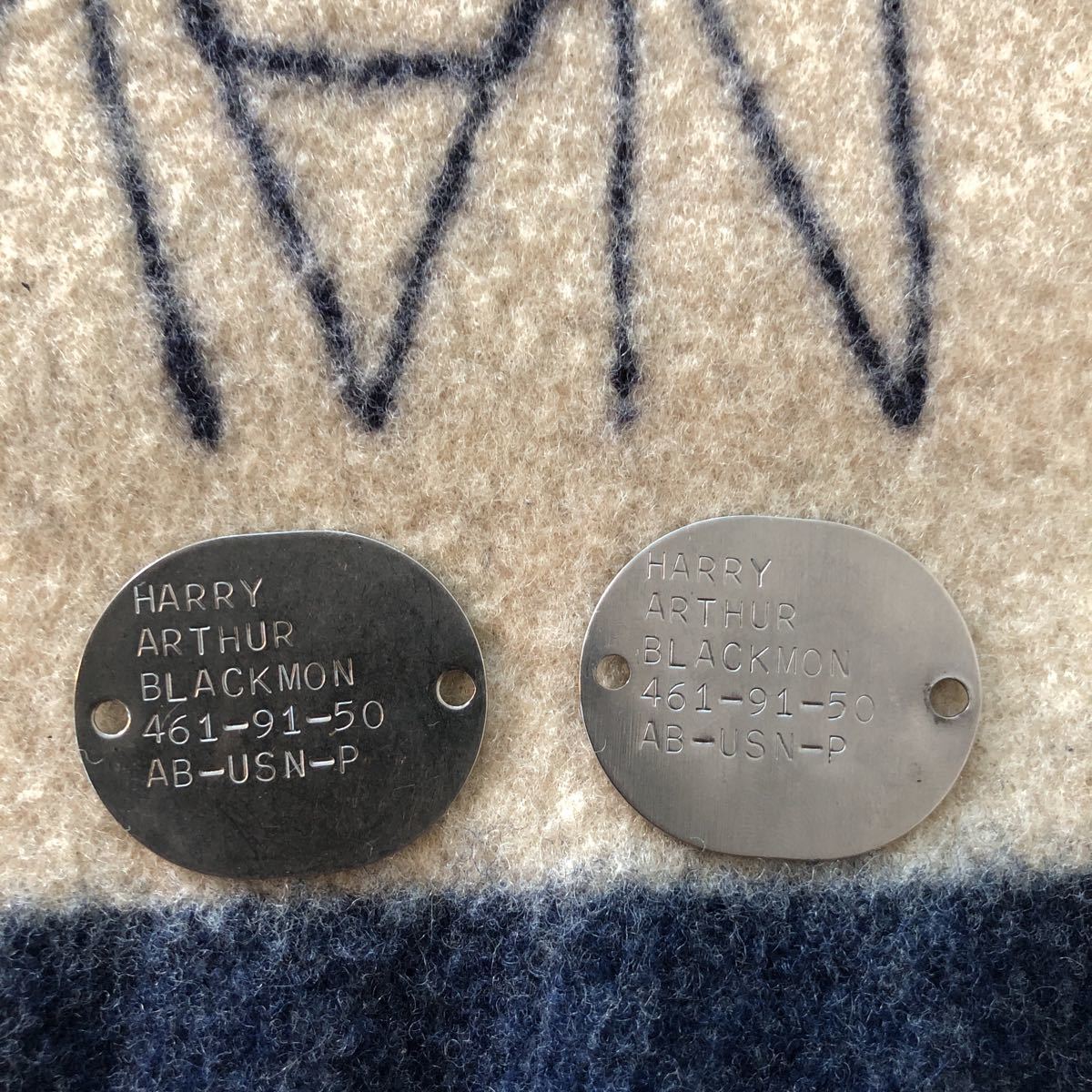 40's U.S.NAVY ドッグタグ セット 米海軍 USN US NAVY WW2 アクセサリー ネックレス ビンテージ 古着