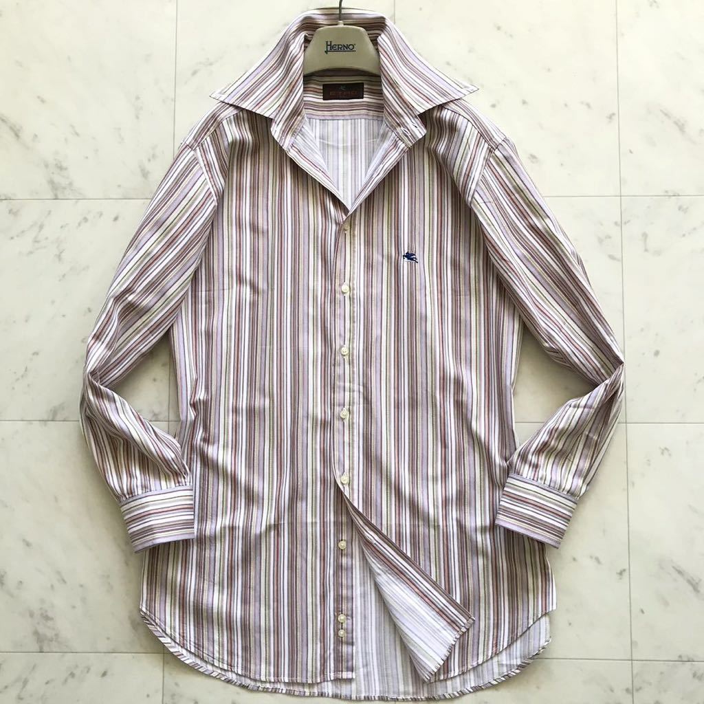 大きいサイズ XL○ エトロ 【至高の逸品】 ETRO マルチストライプ 大きいサイズ XL○ エトロ 【至高の逸品】 ETRO マルチストライプ