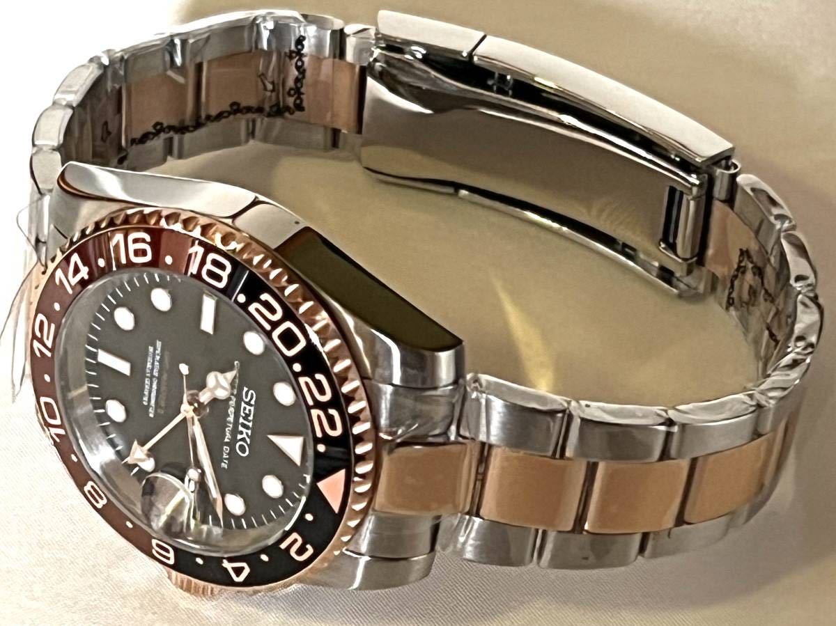 SEIKO MOD /カスタム / NH34搭載 / GMTMASTERⅡオマージュ / カフェ 