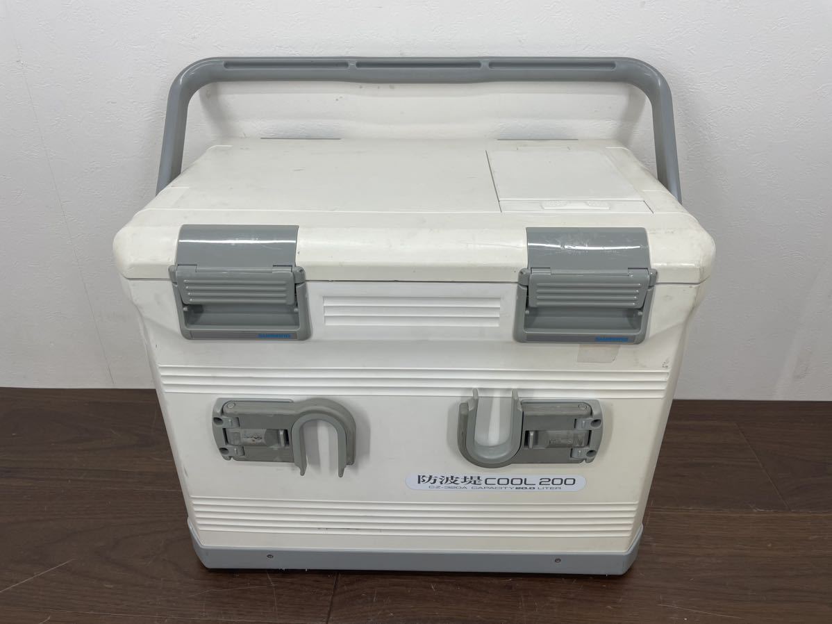 8X12 SHIMANO シマノ クーラーボックス 防波堤 COOL 200 クールエース CZ-320A 20L 両面開閉 