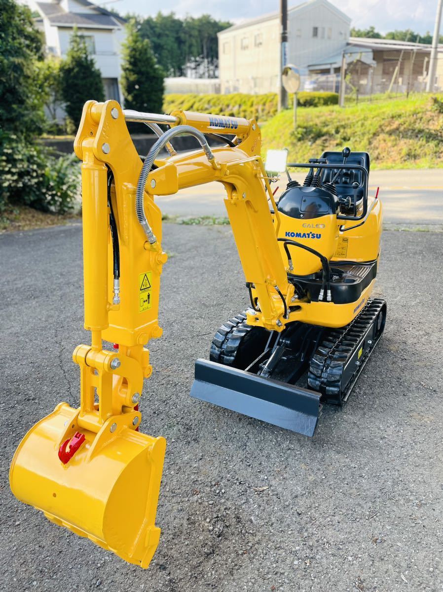 コマツミニユンボ○PC09-1○726時間○倍速付き○ キャタ幅調整○