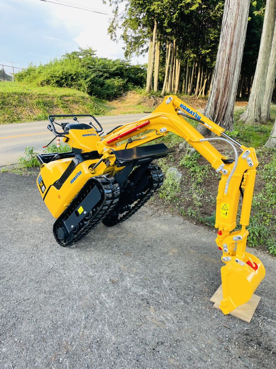 コマツミニユンボ○PC09-1○726時間○倍速付き○ キャタ幅調整○