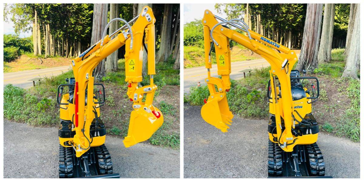 コマツミニユンボ○PC09-1○726時間○倍速付き○ キャタ幅調整○1t