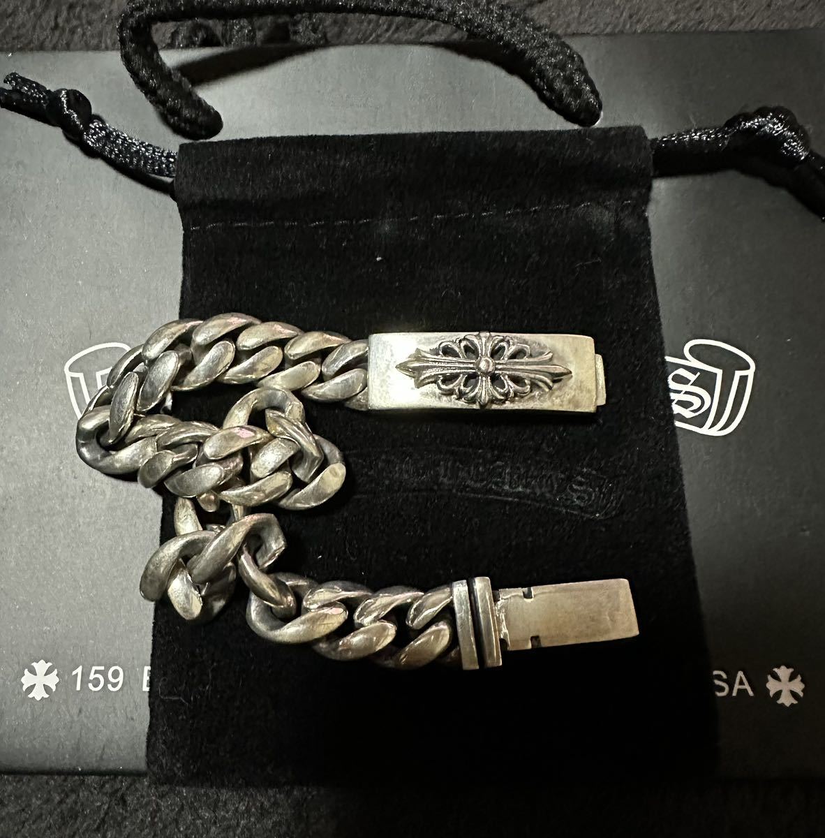 クロムハーツ　CHROME HEARTS ベビーフローラルクロスブレスレット