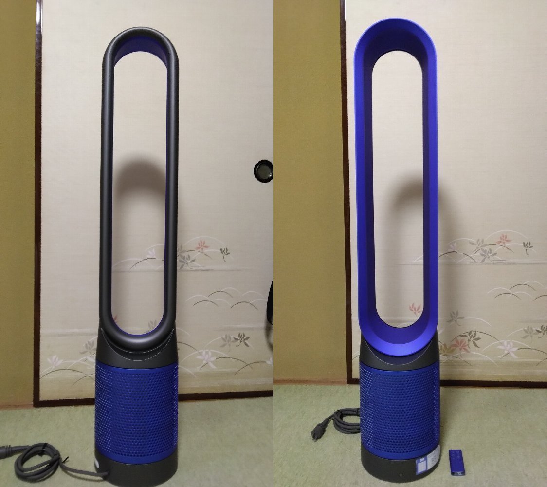 ◆dyson　ダイソン　空気清浄機能付ファン　TP00　TH8-JP-MFB2450A　アイアン/ブルー　リモコン付き　箱無し◆ Pure Dyson Cool |ダイソン dショッピング ホワイト