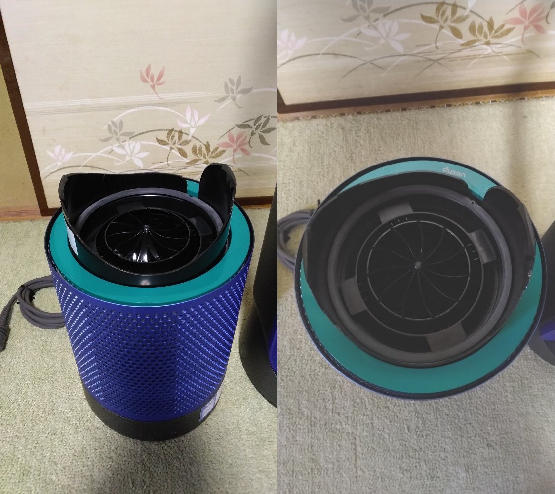 ◆dyson　ダイソン　空気清浄機能付ファン　TP00　TH8-JP-MFB2450A　アイアン/ブルー　リモコン付き　箱無し◆ Pure Dyson Cool |ダイソン dショッピング ホワイト