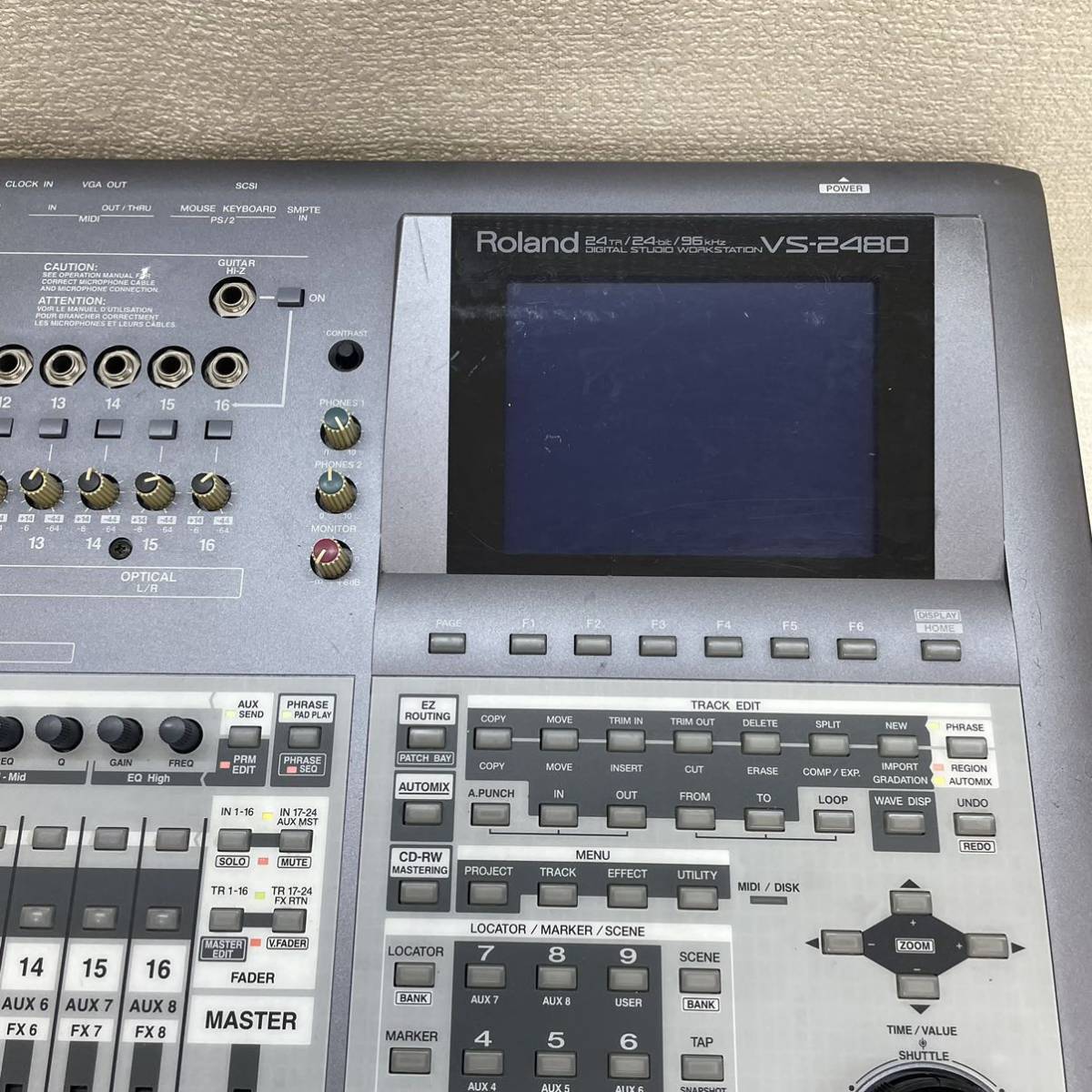あ3)Roland VS-2480 マルチトラックレコーダー ローランド 通電OK 現状