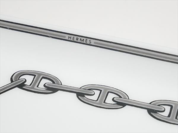 K941 HERMES エルメス シェーヌダンクル プラチナ スクエア トレー