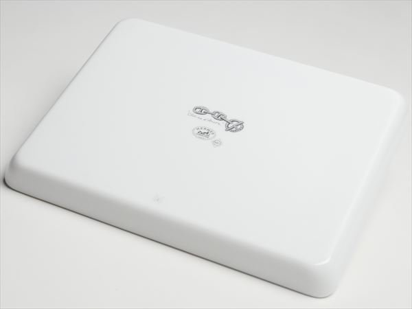 K941 HERMES エルメス シェーヌダンクル プラチナ スクエア トレー