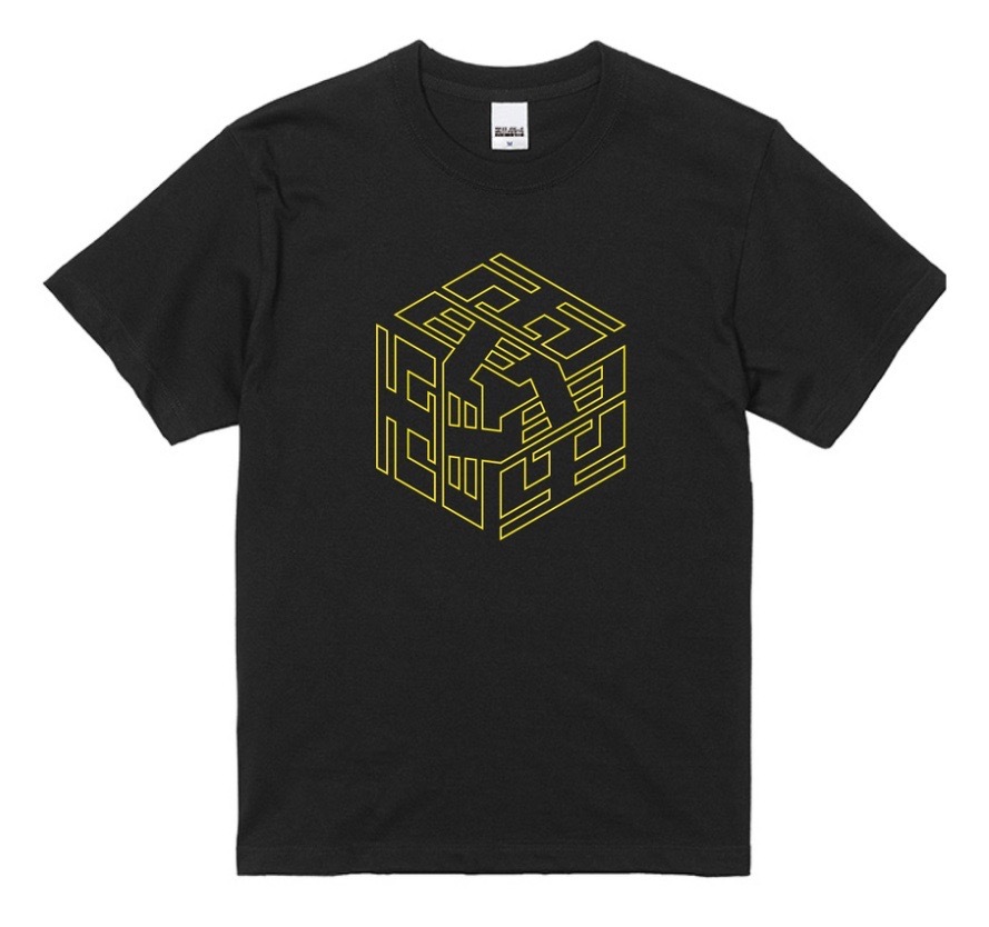 希少 完売 新品未開封品 電気グルーヴ「CUBIC LOGO Tシャツ（BLACK 