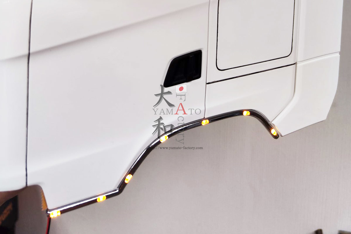 【即納】タミヤ1/14 SCANIA 770s用 アルミドアラインLEDバー ホワイト