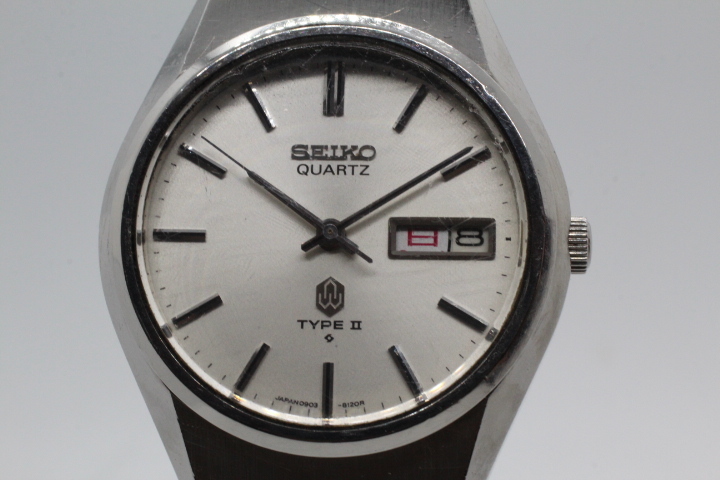 SEIKO】TIPEⅡ QUARTZ 0903-8120 STAINLESS STEEL JAPAN A 中古品時計