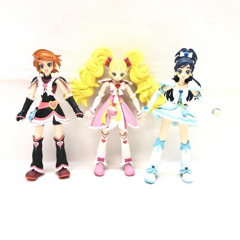 中古】S.H.Figuarts キュアブラック＆キュアホワイト＆シャイニー 
