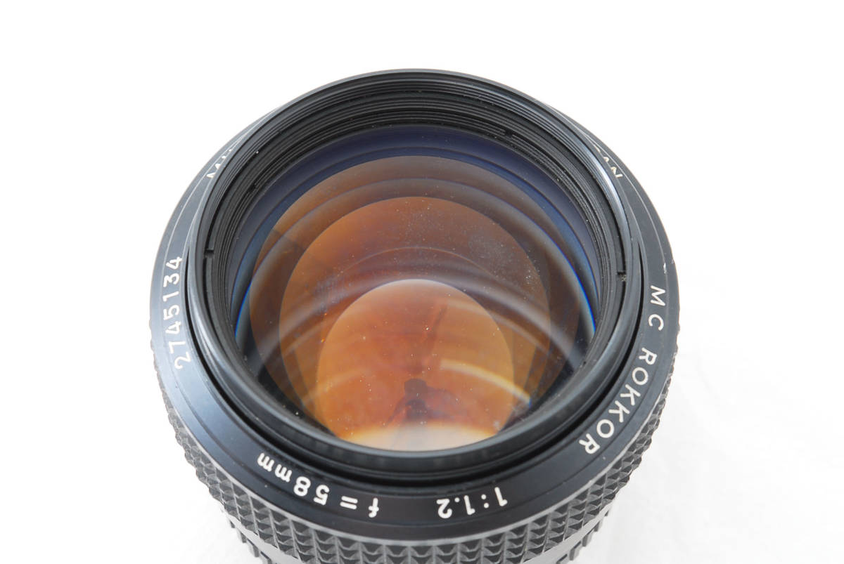 MINOLTA MC ROKKOR 58mm F1.2 単焦点 標準 大口径レンズ #3560☆
