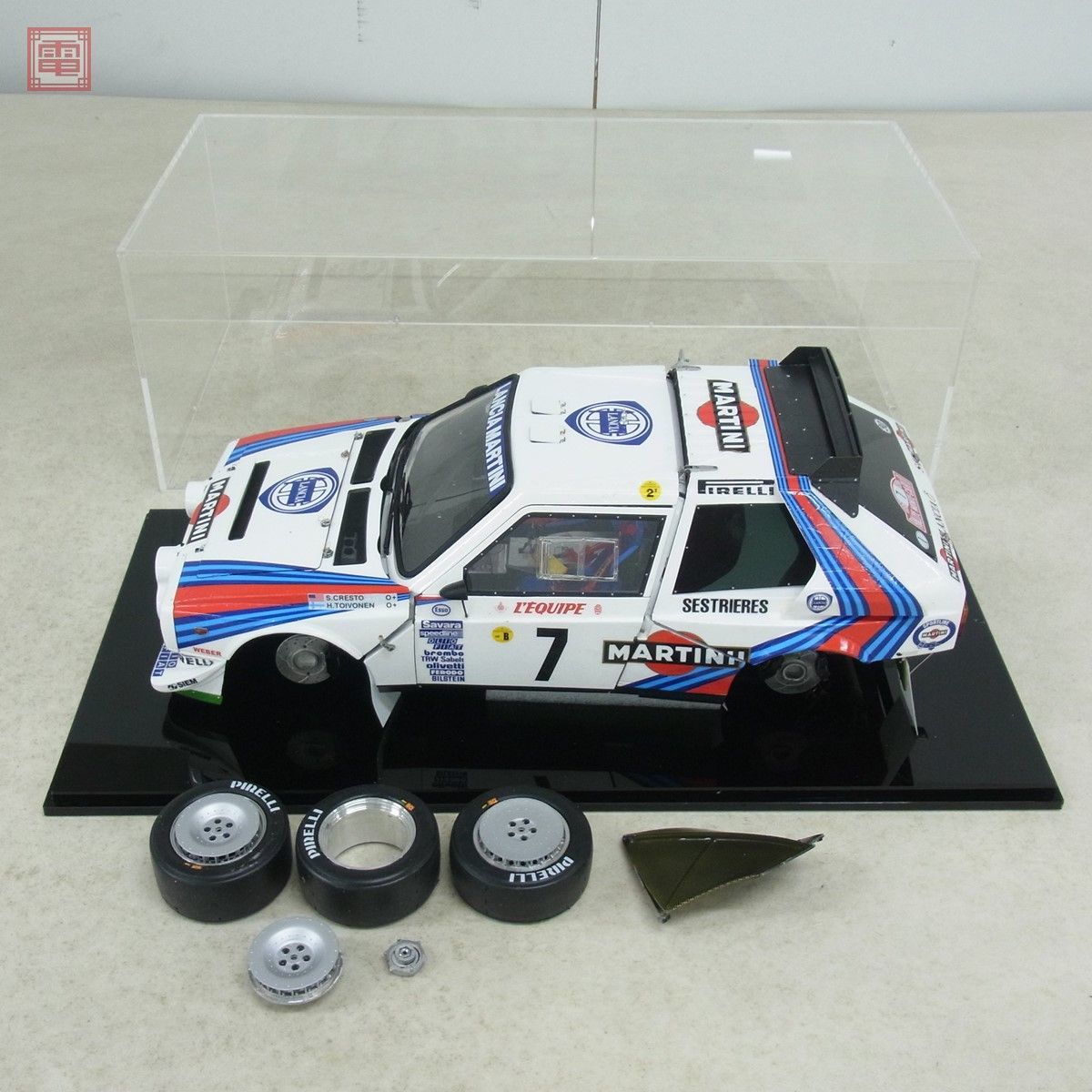 製作品 1/12 ランチア デルタ S4 マルティーニ #7 LANCIA DELTA MARTINI 破損有、欠損有 現状品【20