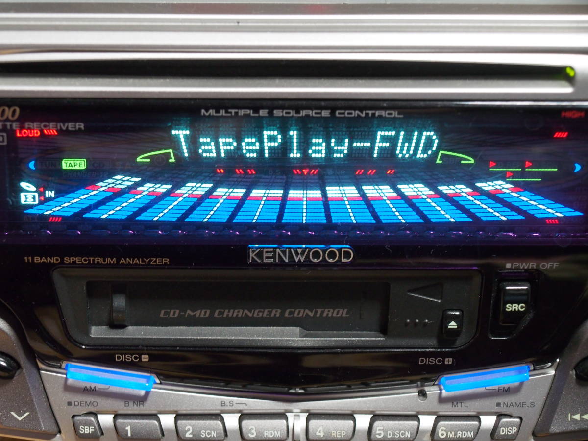 KENWOOD 2DIN カセットデッキ CD