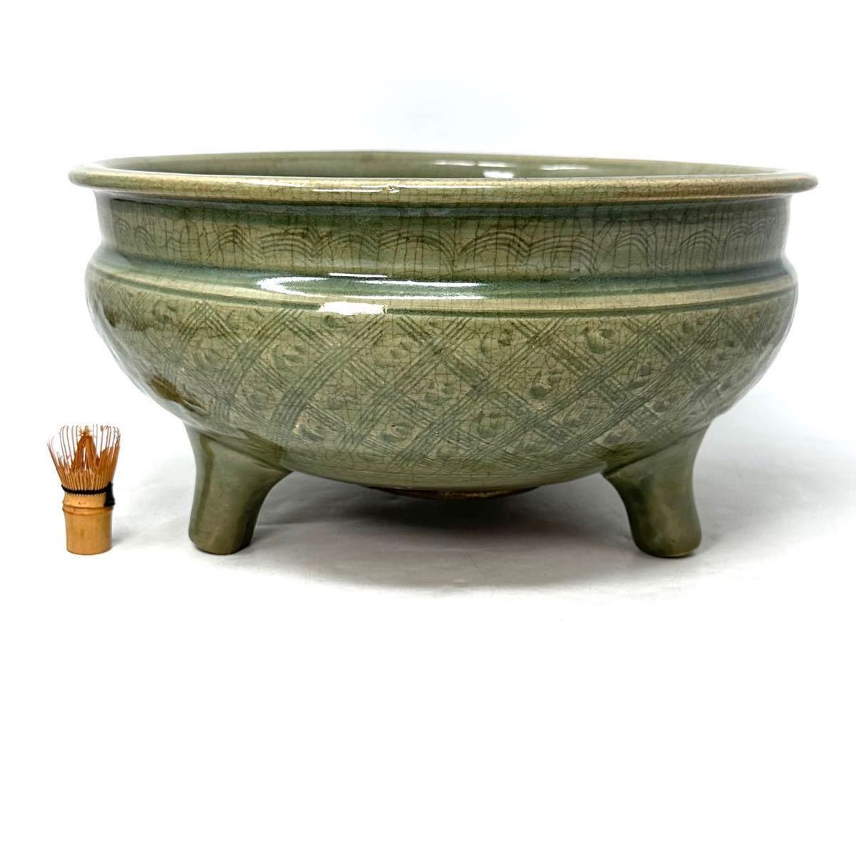 龍泉窯 天龍寺青磁 香炉・龙泉窑香炉 D000159-1965｜天龍寺青磁香炉