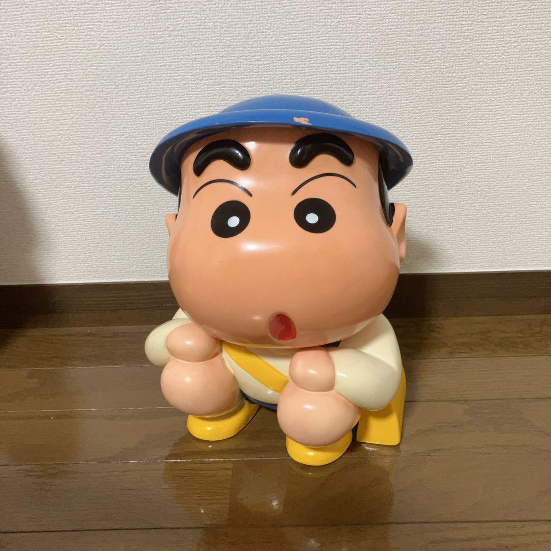 1993年 クレヨンしんちゃん でっかい貯金箱 非売品 レア ユタカ ソフビ