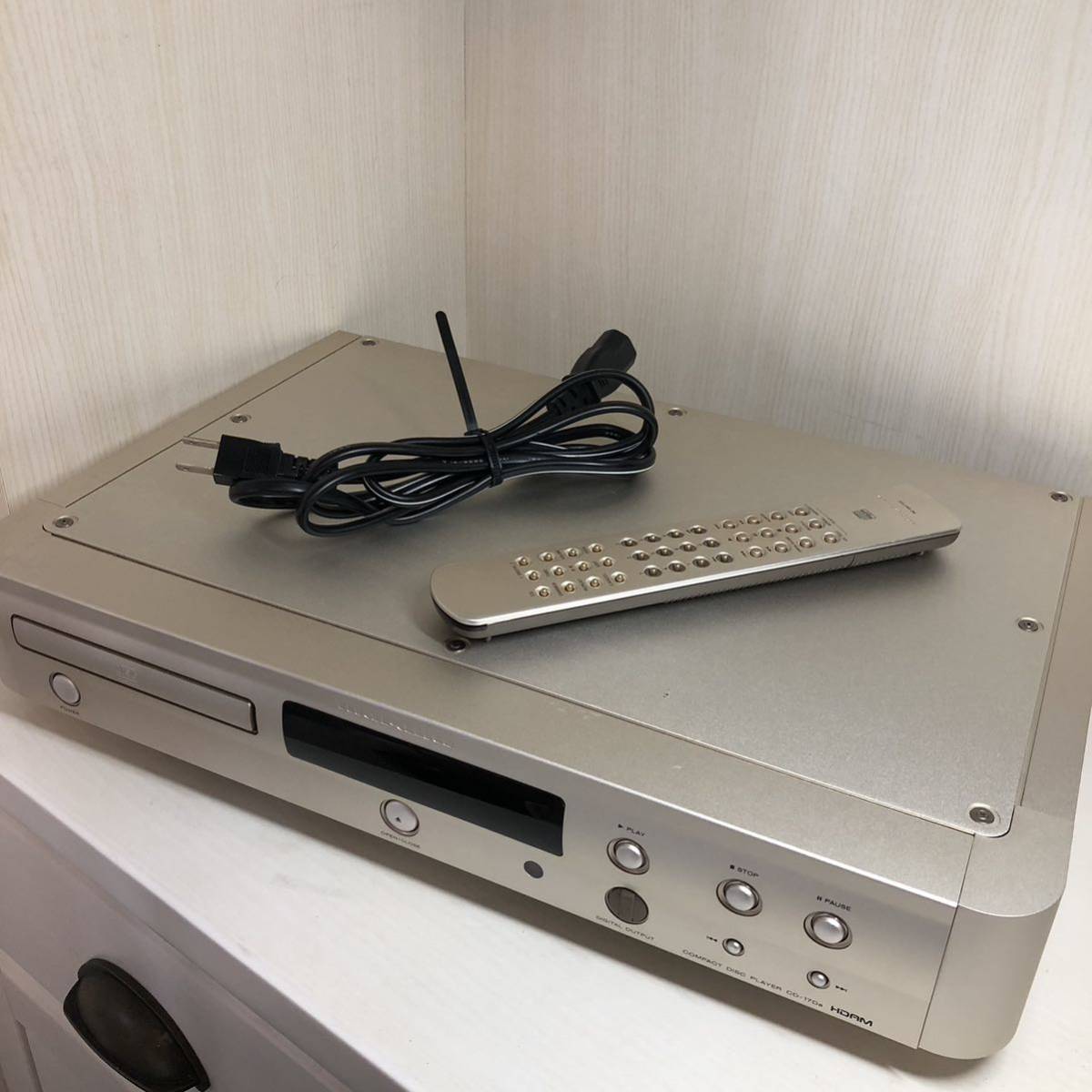 G-139】☆ 通電OK ☆marantz/マランツ CDプレーヤー CD-17DAF リモコン