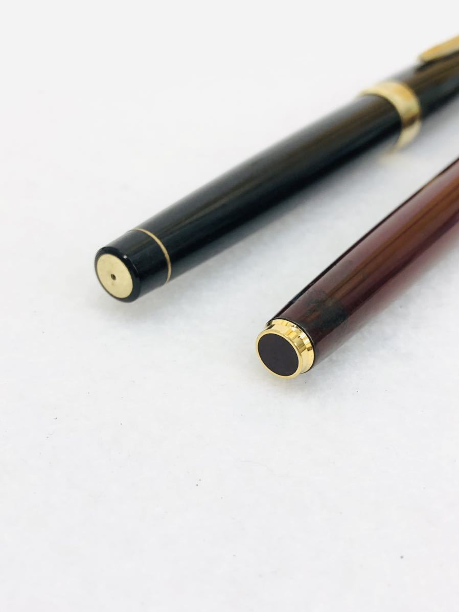 Pilot eliteパイロットエリート 蝕刻キャップ 18K万年筆 2本セット