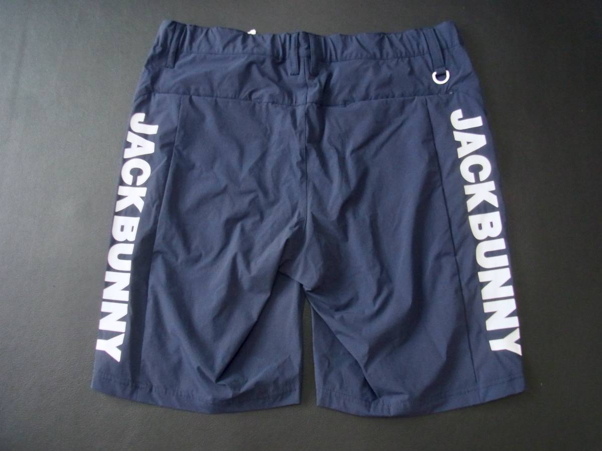 新品 正規品!! PEARLY GATES パーリーゲイツ ジャックバニー 大人気!! サイドロゴ ストレッチハーフパンツ 【4/M】ネイビー 新品 パーリーゲイツ PEARLY GATES ツインスニード 4(M) 正規品 楽天