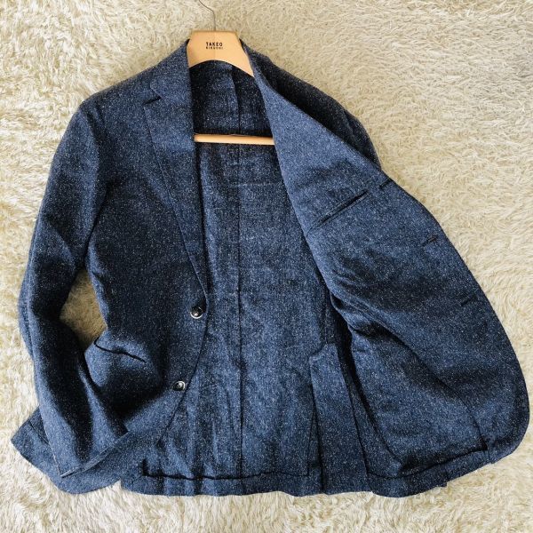 極美品✨ルビアム　テーラードジャケット44R 本切羽ヘリンボーン2Bアンコン L.B.M.1911大人の色気ルビアム ルビアム『大人の色気』LUBIAM