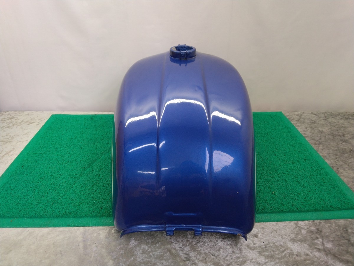SUZUKI GT380 左サイドカバー 青