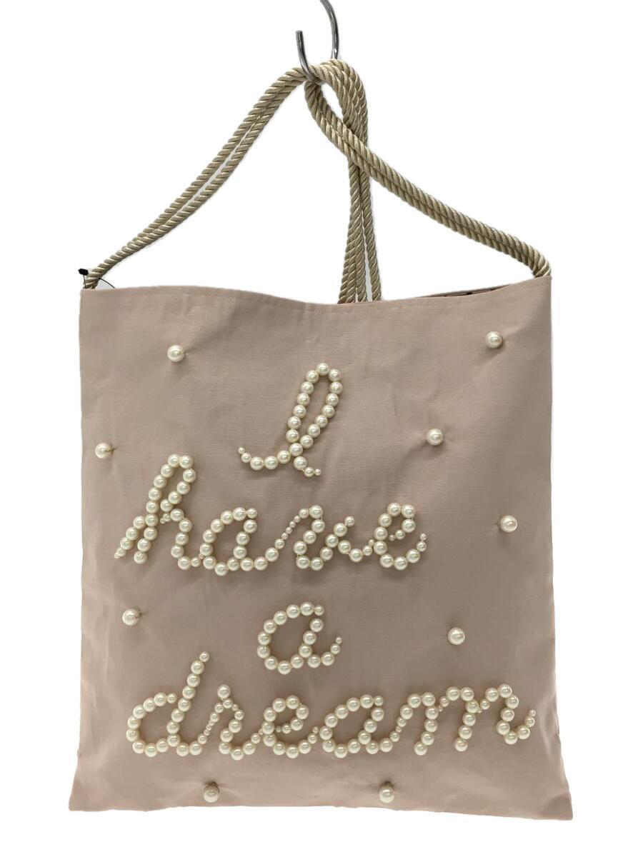 Tu es mon TRESOR/パールロゴ/トートバッグ/-/PNK