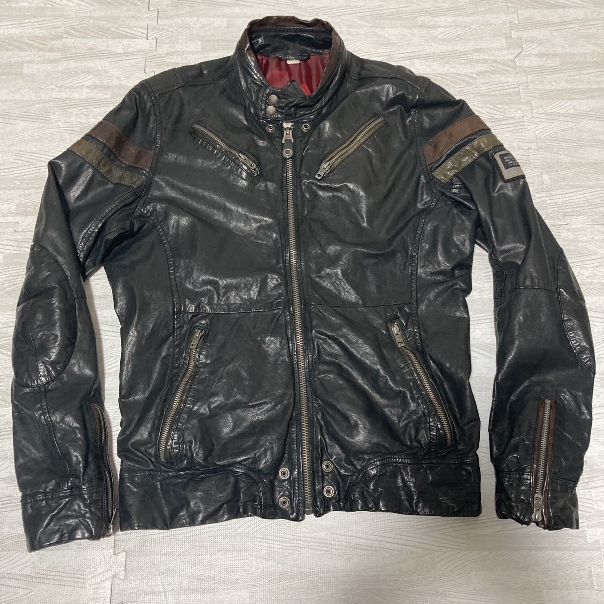 DIESEL シングルライダースジャケット DIESEL ディーゼル シングルライダースジャケットの通販 レザー