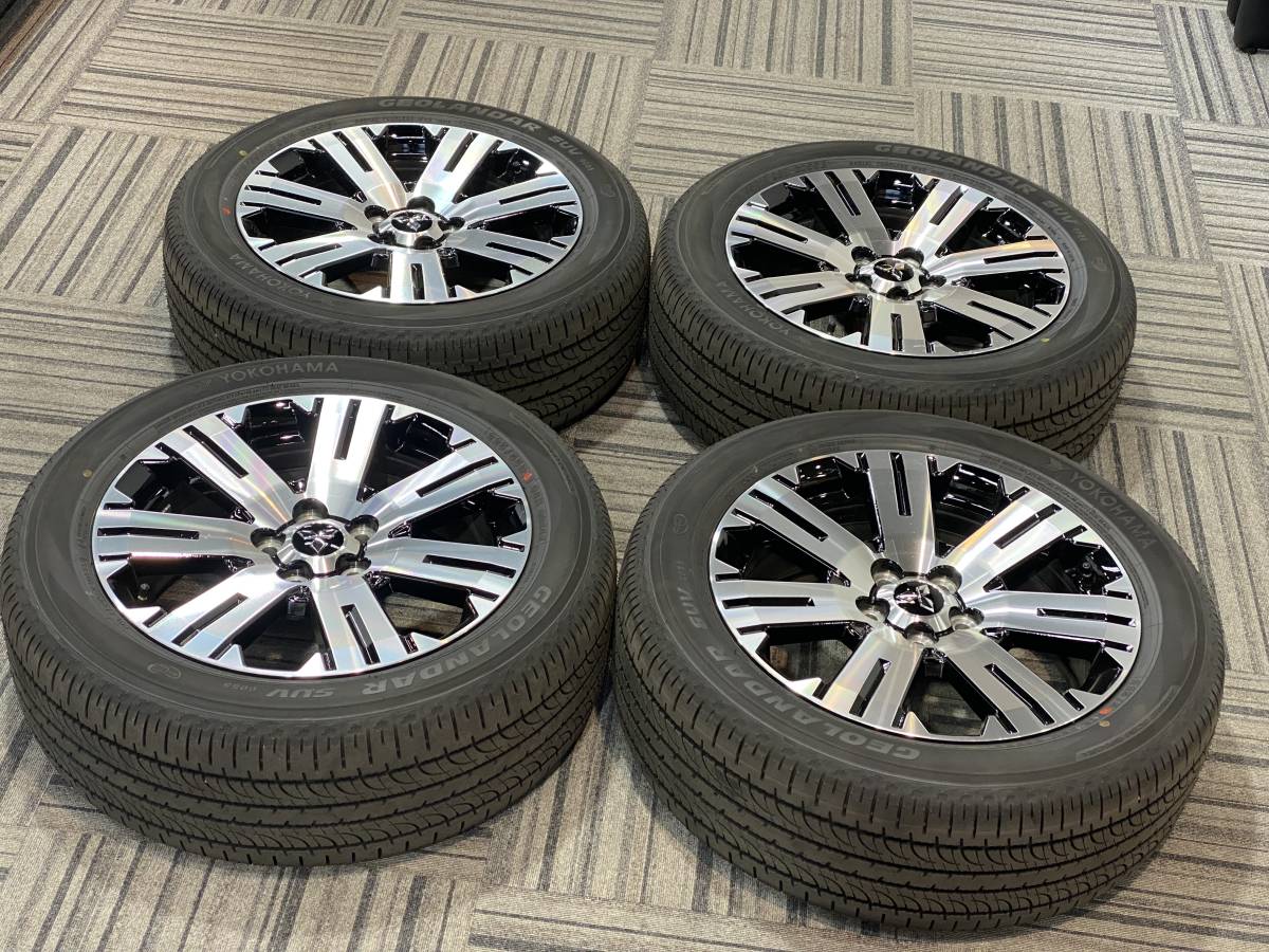 三菱純正　デリカD5 新車外し　225/55/18 アルミホイールタイヤセット　 三菱純正 デリカD5 新車外し 225/55/18 アルミホイールタイヤセット