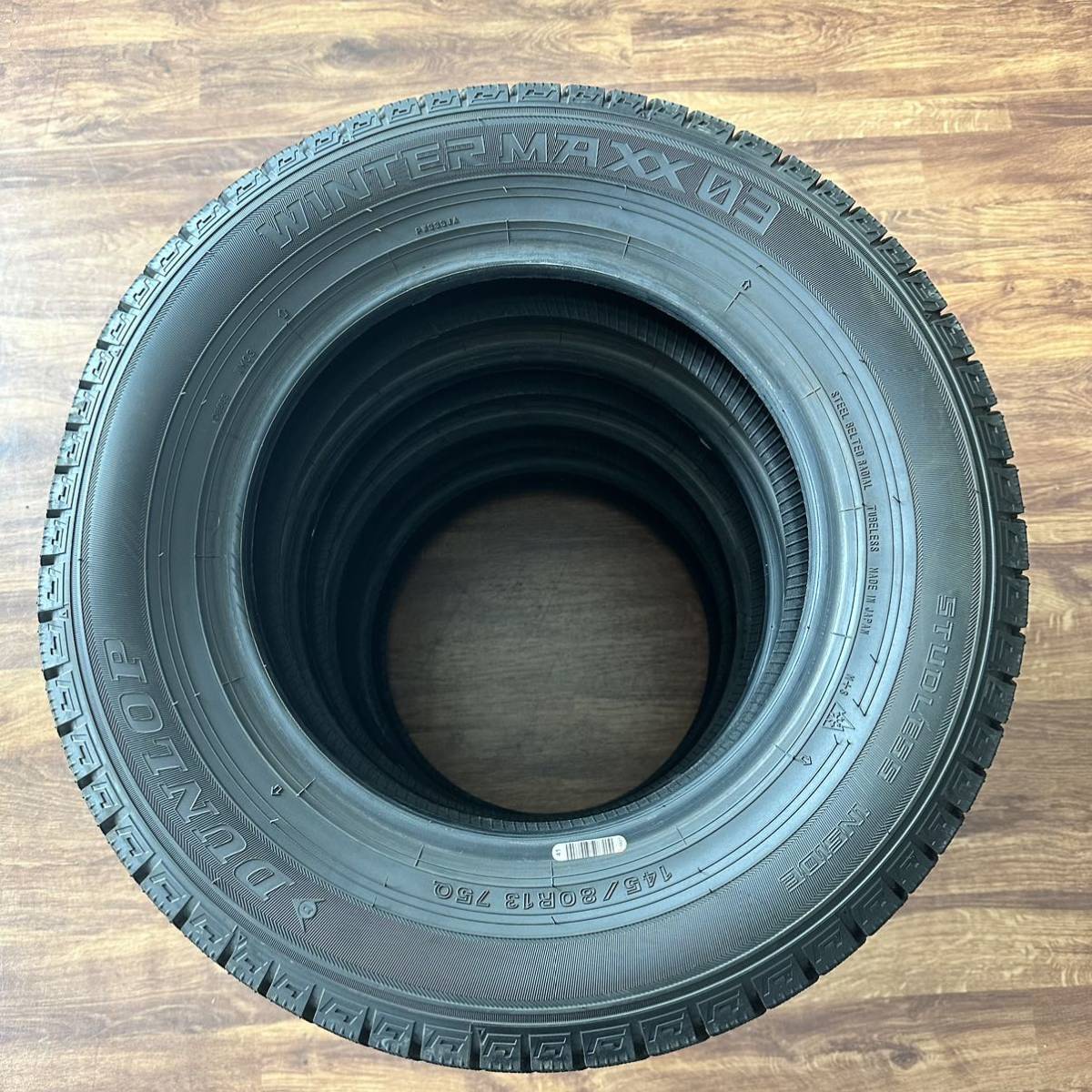 145⁄80R13 ダンロップ スタッドレスタイヤ ブランドルライン ホイール