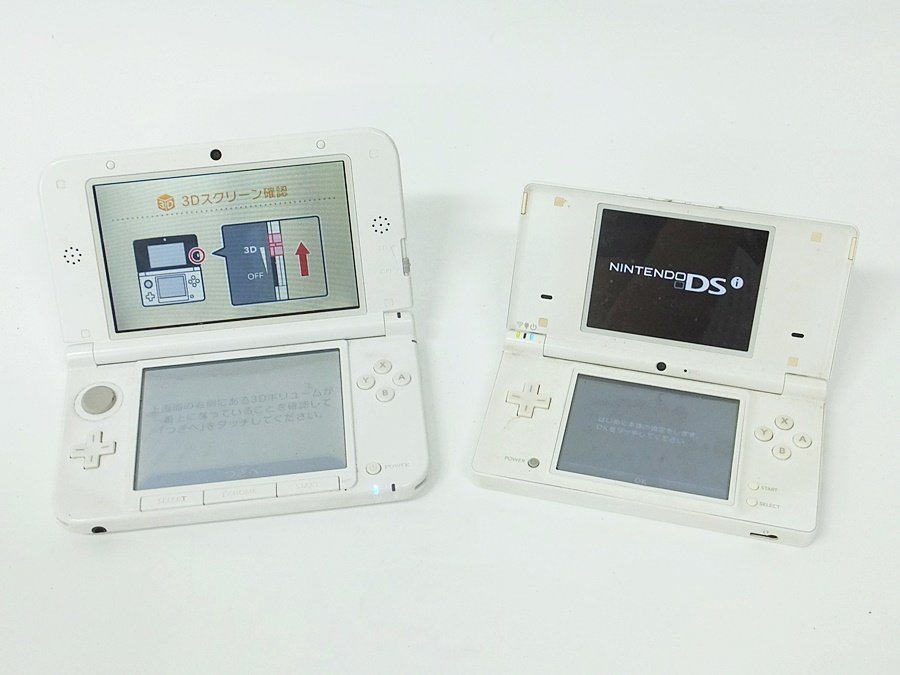 ○ 任天堂 NINTENDO 3DS LL SPR-001 DS i TWL-001 ホワイト 2台セット  