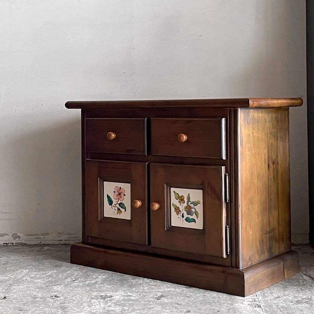 ■ アクタス ACTUS取扱い バレンシア キャビネット パイン材 タイル カントリー スペイン 伝統家具