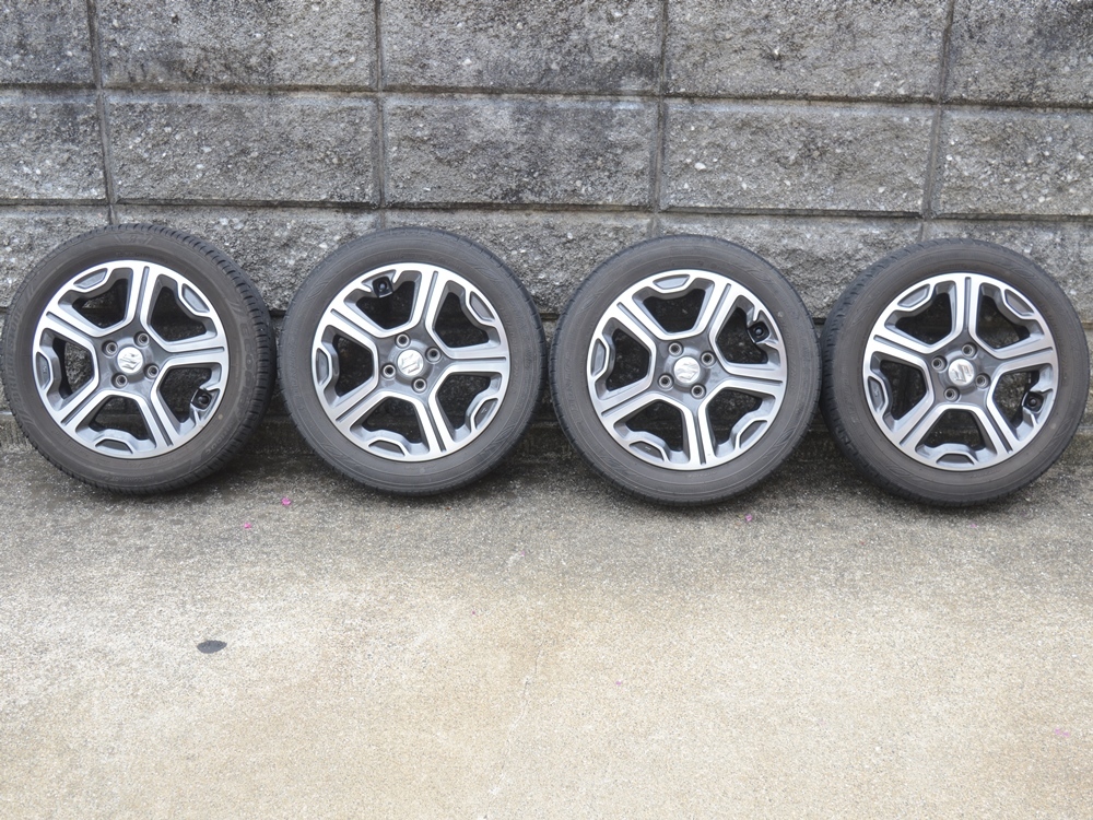 ☆スズキ ハスラー/純正アルミホイール 【新車外し　美品】 スズキ ハスラー純正アルミホイール 新車外し