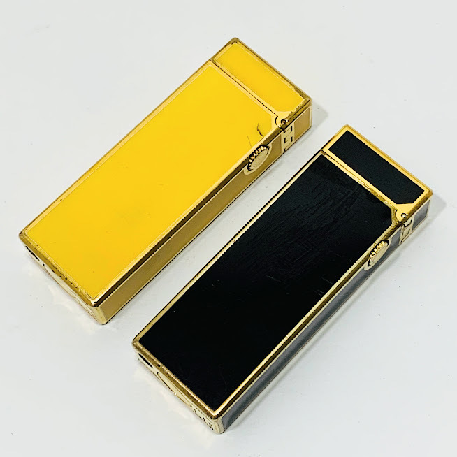 1円～ dunhill ダンヒル ラッカー 漆 ローラー ガスライター イエロー 