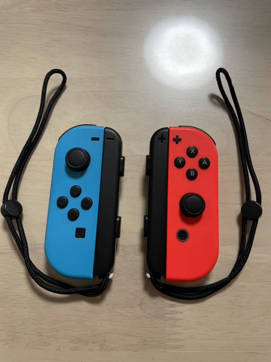 【動作確認済み】ストラップ付き　Nintendo Switch コントローラ ジョイコン ☆ネオンカラー☆