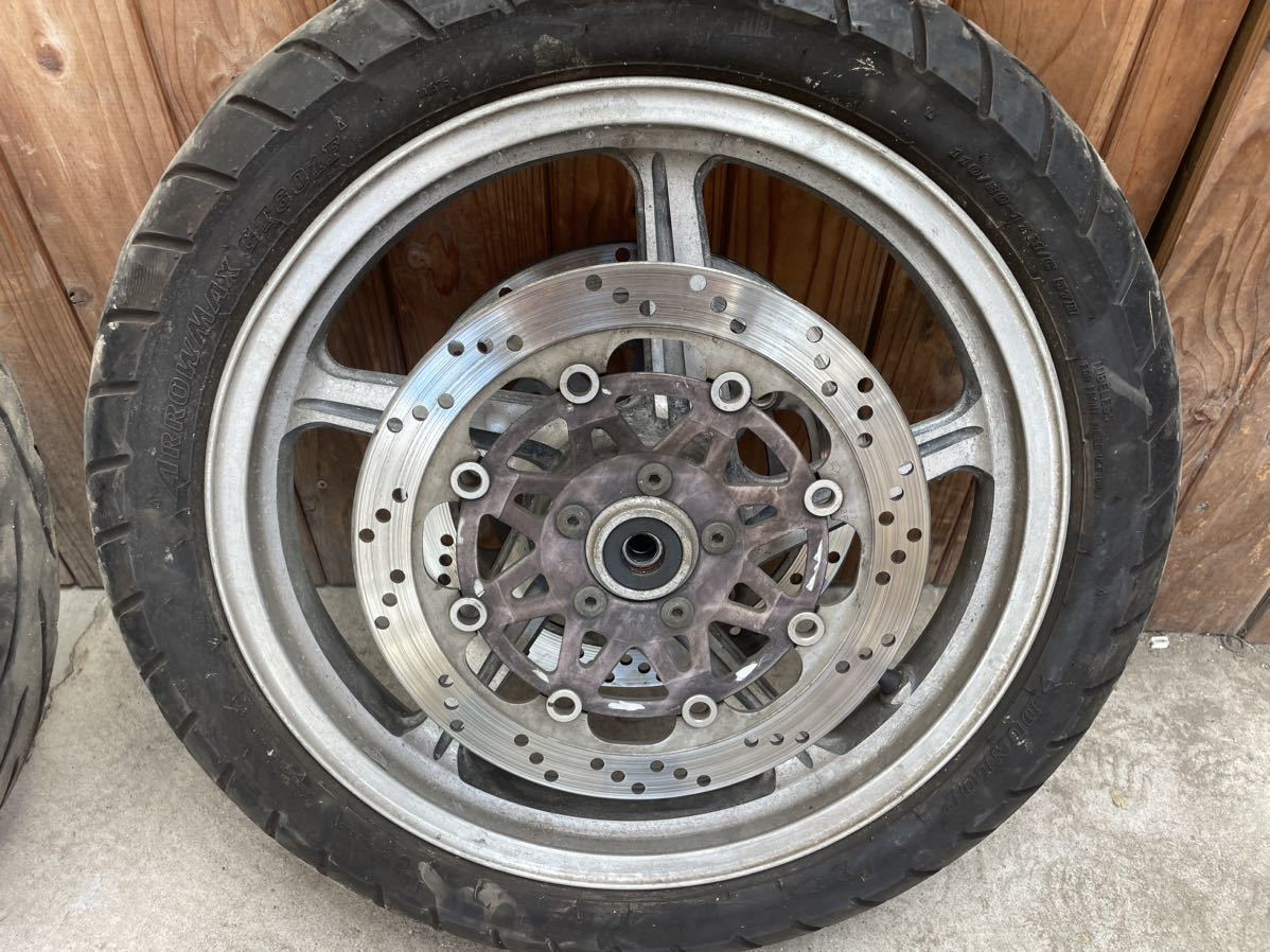 ゼファー400C3実働外し前後ホイール（検索）zephyr z400FXz400gp