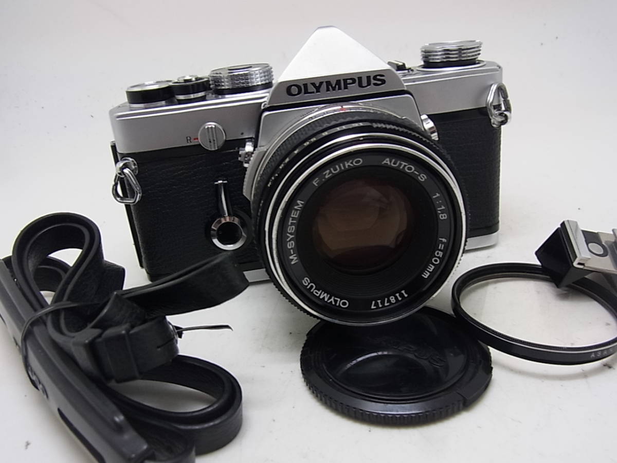 ☆ OLYMPUS M-1+MシステムFズイコーオートS 50mmF1.8 (ボディは点検整備清掃済み！プリズム交換対策済み！レンズは、清掃整備済み）☆